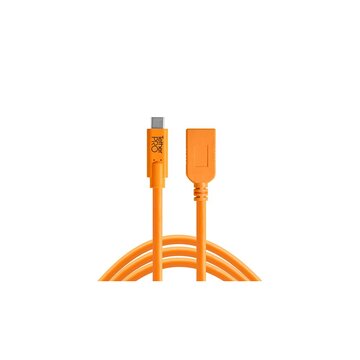 Tether Tools Cavo da USB-C a adattatore USB femmina 4.6m arancio
