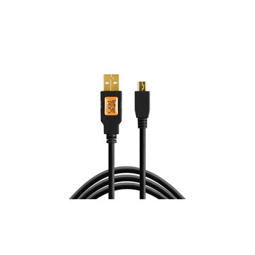 Cavo usb 2.0 maschio/mini-b 5 pin 460cm nero