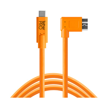 Tether Tools USB-C a 3.0 Micro- B Right Angle 4,60m arancio