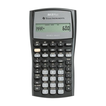Texas Instruments BA-II Plus Tasca Calcolatrice scientifica Nero