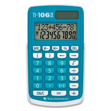 Texas Instruments TI-106 II Calcolatrice con display Blu