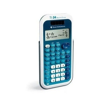 Texas Instruments TI-34 MultiView Tasca Calcolatrice scientifica Blu, Bianco