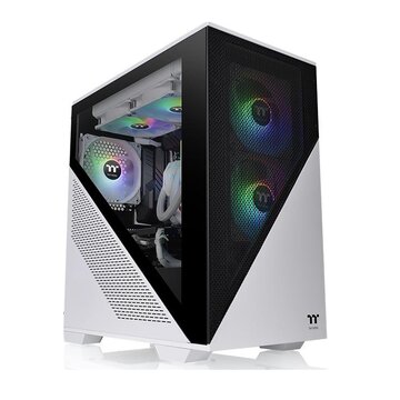 Thermaltake Divider 170 TG Micro Tower Micro ATX Nero, Bianco