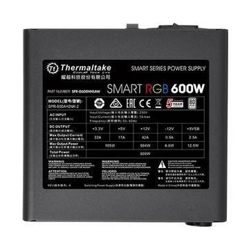 Thermaltake Smart RGB 600W ATX 80 Plus