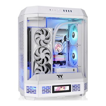 Tower 600 snow mid tower atx bianco