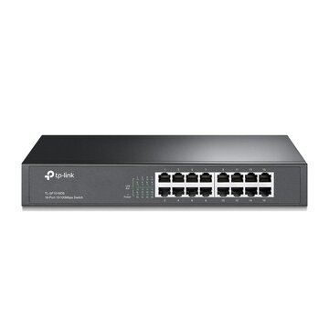 TP-Link 16P 10/100MBPS RACK MOUNTABLE 1U STEEL CASE