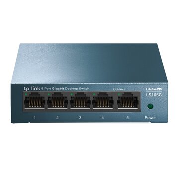 Ls105g non gestito gigabit ethernet (10/100/1000) blu