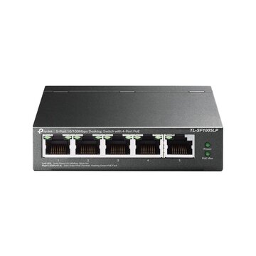 Tl-sf1005lp switch di rete non gestito fast ethernet (10/100) supporto power over ethernet (poe) nero