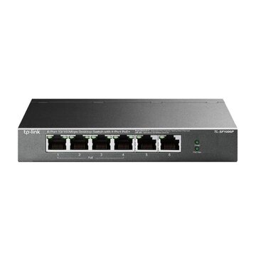 Tl-sf1006p switch di rete non gestito fast ethernet (10/100) supporto power over ethernet (poe) nero