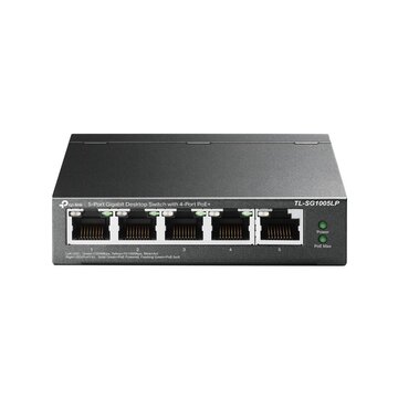 TP-Link TL-SG1005LP switch di rete Non gestito Gigabit Ethernet (10/100/1000) Supporto Power over Ethernet (PoE) Nero