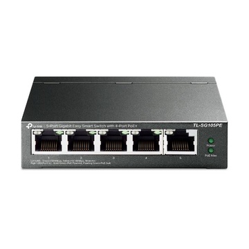 Tl-sg105pe non gestito l2 gigabit ethernet poe nero