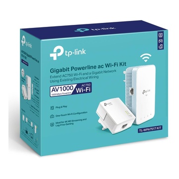 TP-Link TL-WPA7517 KIT Adattatore di rete PowerLine 1000 Mbit/s LAN Wi-Fi Bianco