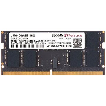 16gb jm ddr5 6400 sodimm 1rx8 2gx8 cl52 1.1v