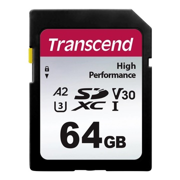 Transcend SDXC 330S 64GB Classe 10 UHS-I U3 A2
