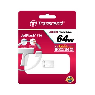 Transcend JetFlash 710S 64GB USB 3.0 tipo A Argento
