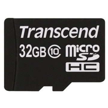 Transcend 32GB MicroSDHC + Adattatore / 600x Class 10