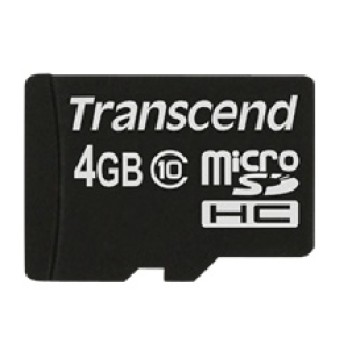 Transcend 4GB MicroSDHC Classe 10