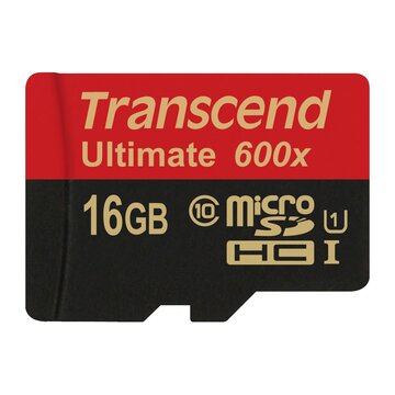 Transcend TS16GUSDHC10U1 16GB MicroSDHC Card + Adattatore