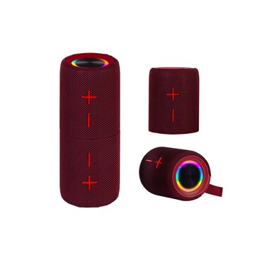 Xr jump altoparlante 2×10w wireless micro sd aux-in ipx5 xr 8a44 double rosso