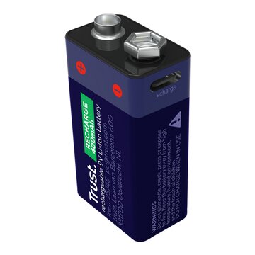 Da 9 v ricaricabile tramite usb-c per un'alimentazione sostenibile.