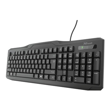 Trust TK-100 USB QWERTY Inglese Nero