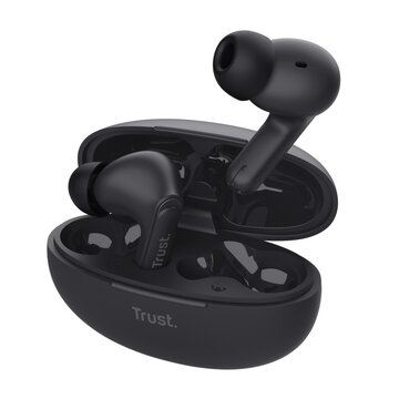 Trust Yavi Auricolare True Wireless In-ear Musica e Chiamate USB tipo-C Bluetooth Nero