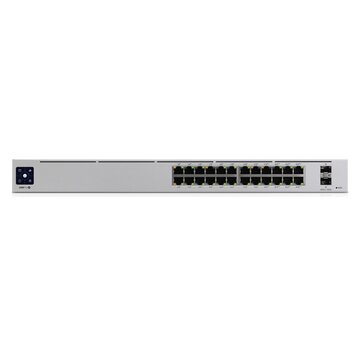 Unifi pro 24-port poe gestito l2/l3 gigabit ethernet (10/100/1000) supporto power over ethernet (poe) 1u argento