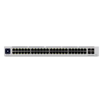 Unifi pro 48-port poe gestito l2/l3 gigabit ethernet (10/100/1000) supporto power over ethernet (poe) 1u argento