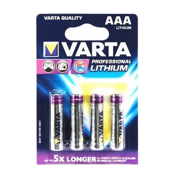 Varta 1x4 Professional Lithium Micro AAA