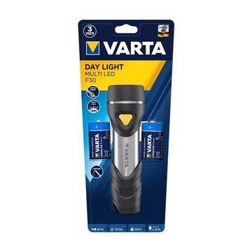 Varta Day Light Multi LED F30 Torcia a mano Nero, Argento, Giallo