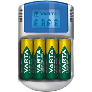 Varta Power LCD Charger 12V USB 4 batterie