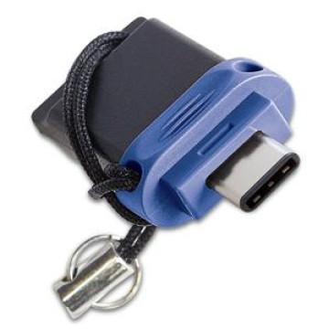 Verbatim 49967 64GB USB 3.0 Type-A/Type-C Nero, Blu, Argento