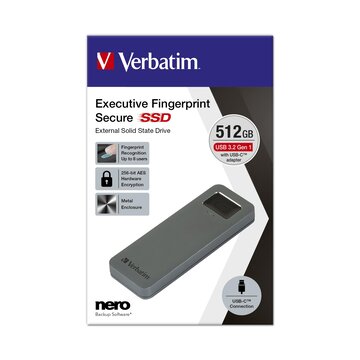 Verbatim 53656 SSD 512 GB Grigio