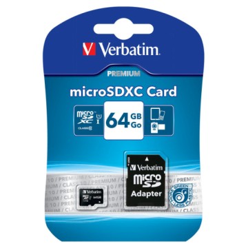 Verbatim 64GB Micro SDHC Classe 10