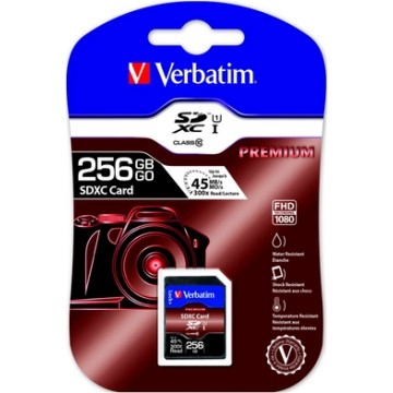 Verbatim 256GB SDXC scheda Classe 10