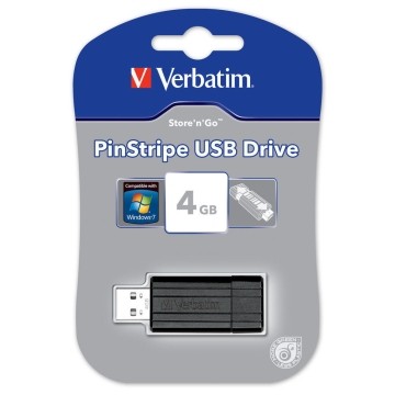 Verbatim Store n Go Pinstripe U4GB SB 2.0 / Nero