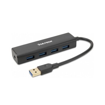 Hu-04usb3 hub di interfaccia usb 3.2 gen 1 (3.1 gen 1) type-a 5000 mbit/s nero