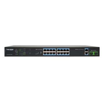 Security vs-poe2164ge-200w switch di rete non gestito fast ethernet (10/100) supporto power over ethernet (poe) nero