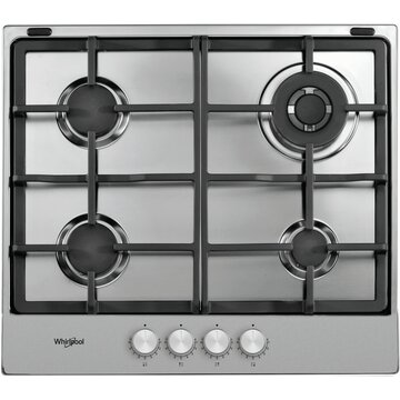 Whirlpool TGML 661 IX Stainless steel Da incasso 58 cm Gas 4 Fornello(i)