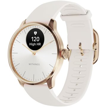 Scanwatch light - rose gold 37mm monitoraggio cardiaco 24/7, attività, ciclo e sonno, gps connesso, compatibile android e apple