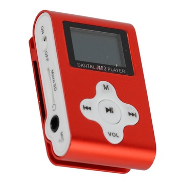 XTREME Lettore MP3 + TF Card 4GB + FM Rosso