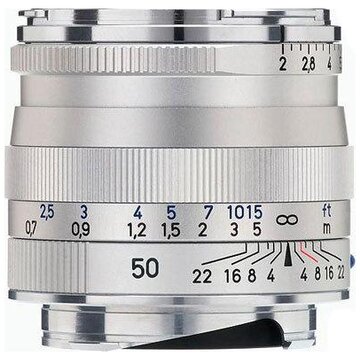 Carl zeiss planar t* 2/50 zm argento