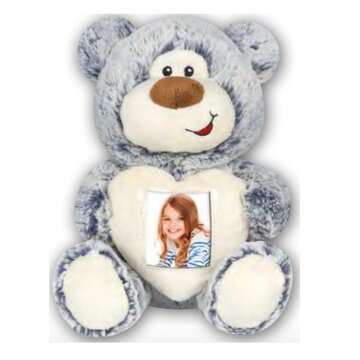 Teddy grey single picture frame