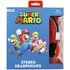 4Side SM0654 Cuffie con motivo di SuperMarioBros Cablato Multicolore