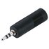Adam-Hall Adattatore da Jack 6,3mm femmina a 3,5mm minijack stereo maschio