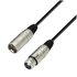 Adam-Hall Cavo Microfono XLR femmina a XLR maschio 1mt
