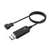 Akasa adattatore per inversione del genere dei cavi 3-pin or 4-pin a USB Type-A Nero