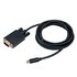 Akasa AK-CBCA17-18BK adattatore per inversione del genere dei cavi USB Type-C VGA Nero