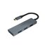 Akasa AK-CBCA25-18BK hub di interfaccia USB 3.2 Gen 1 (3.1 Gen 1) Type-C 5000 Mbit/s Grigio
