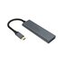 Akasa AK-CBCA25-18BK hub di interfaccia USB 3.2 Gen 1 (3.1 Gen 1) Type-C 5000 Mbit/s Grigio